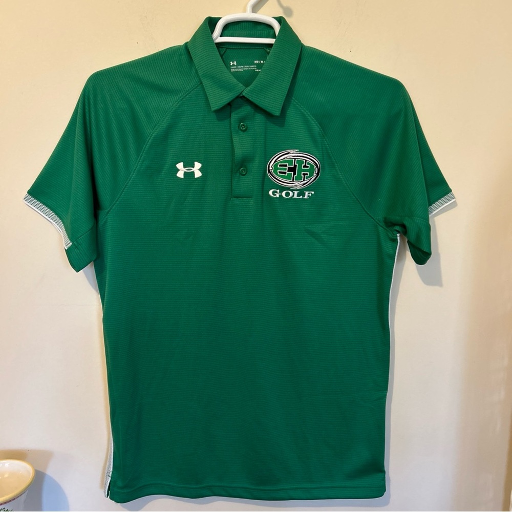 NWT Under Armour Green Golf Polo Shirt Men’s Medium